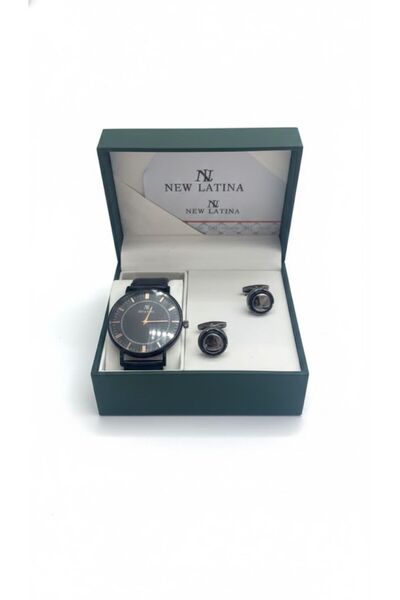 Boutique Elegant men's accessory set (watch and cufflinks)
