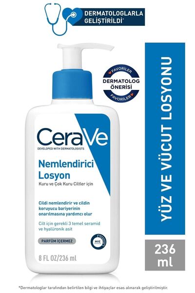 CeraVe Kuru Ciltlere Özel Seramid Ve Hyalüronik Asit Içerikli Yüz Vücut Nemle...