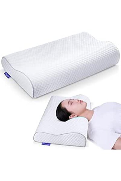 Genericc Memory Foam Cervical Neck Pillow for Sleeping
