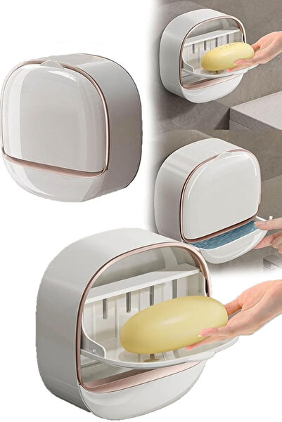 TechnoStation Atık Su Hazneli Katı Sabunluk Yeni Nesil Şık Banyo Mutfak Sabun...