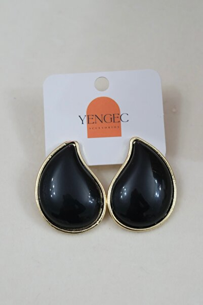 YENGEÇ أقراط نموذج قطرة سوداء