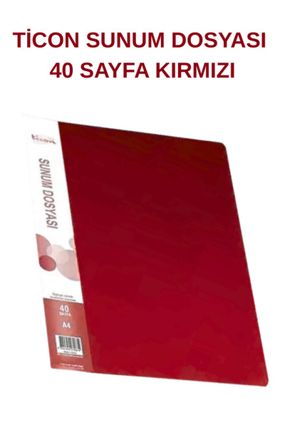 Ticon 40-dijelni prezentacioni dosje – Prozirna torba za dosje | Za školu, ka...