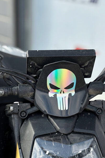 Banxtre Skull Sticker Decal for Motorcycle and Helmet (12Cmx8Cm)