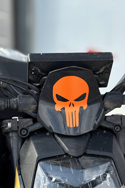Banxtre Skull Sticker Decal for Motorcycle and Helmet (12Cmx8Cm)