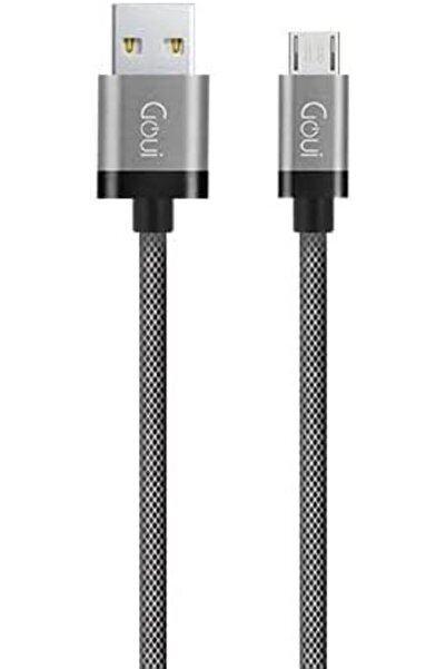 GOUİ كابل معدني Micro USB بطول متر واحد