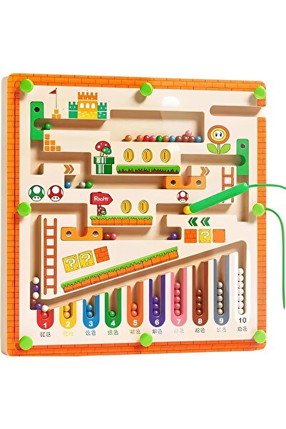 Twisoo Montessori Magnetic Color & Number Maze Board