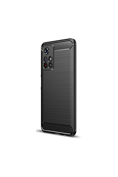 Tech-Protect TPU Carbon Case for Xiaomi Poco M4 Pro 5G/Note 11S 5G, Black