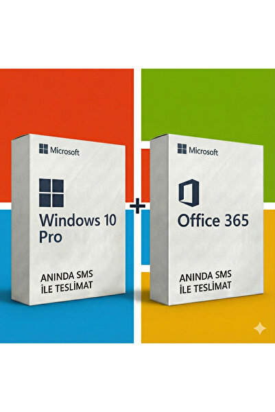 MICROSOFT Windows 10 Pro Key + Office 365 Kalıcı Ömür Boyu Dijital Lisans Ori...