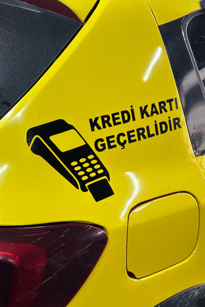 Banxtre ملصق أسود اللون يشير إلى أن بطاقة الائتمان صالحة للاستخدام في سيارات ...