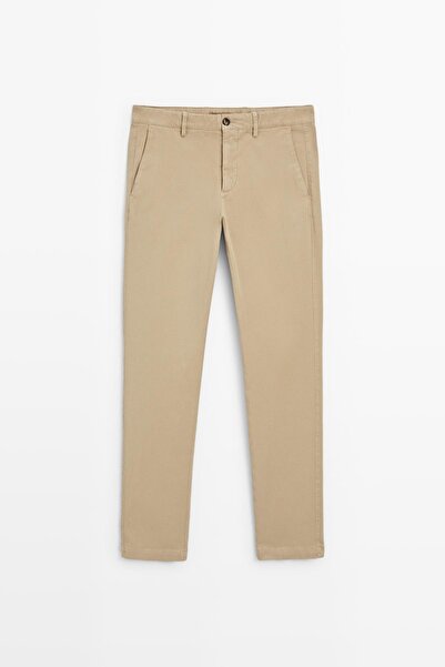 Massimo Dutti Slim fit mikro dokulu pantolon