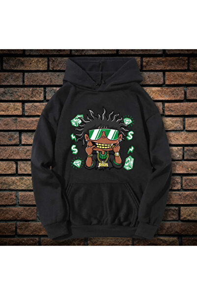 CXO Craft Men's Printed Hoodie, Rich, Cotton