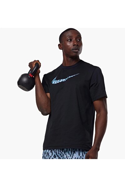Nike Erkek Df Uv Hyverse SS Baskılı Dri Fit Tişört