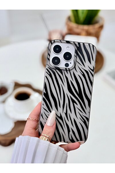 Go Aksesuar غطاء شفاف متوافق مع آيفون 16 برو ماكس، مطبوع بتصميم غير لامع لا ي...