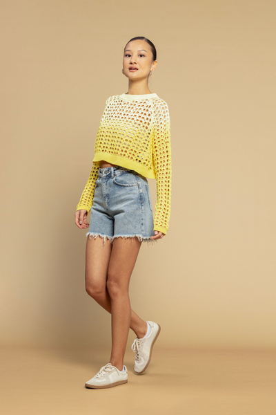 Nisan Batik Dye Effect Knitwear Sweater