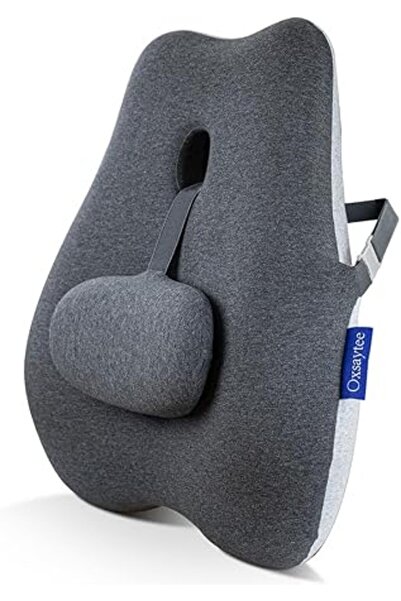 Oxsaytee Ergonomic Memory Foam Back Cushion for Back Pain Relief