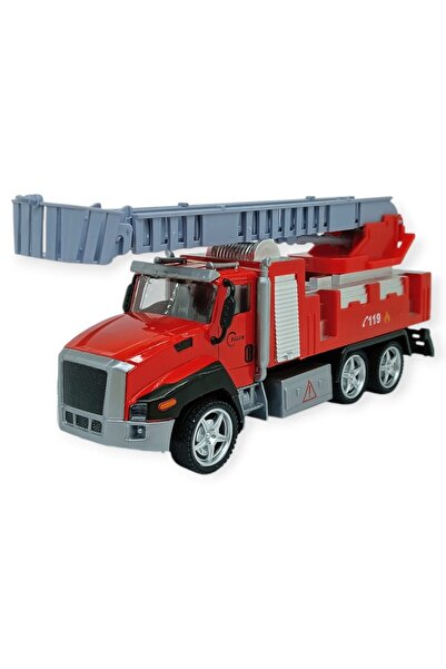 Vardem Pull and Drop Fire Truck 21 cm - with Ladder