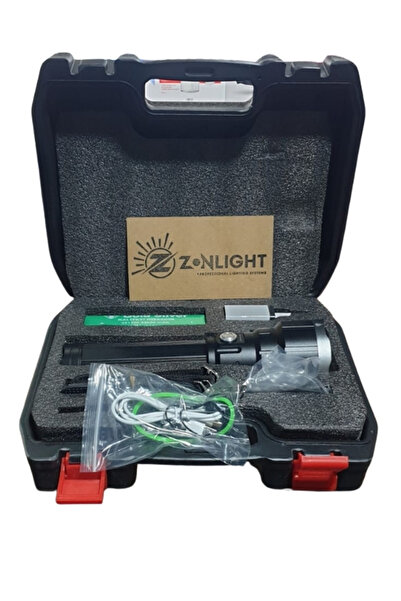 zonlight professional lighting systems Gold Silver GS-14500 Şarjlı El Feneri ...
