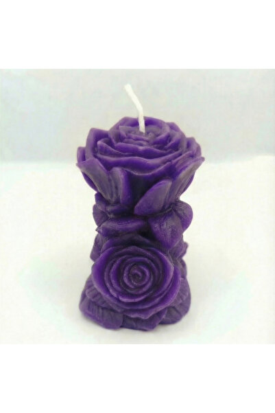 Hediyecim67 El Yapımı Gül Şekilli Dekoratif Mum – Renk & Koku Seçenekli