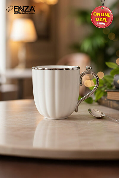 Enza Emerald porcelain single cup glass platinum