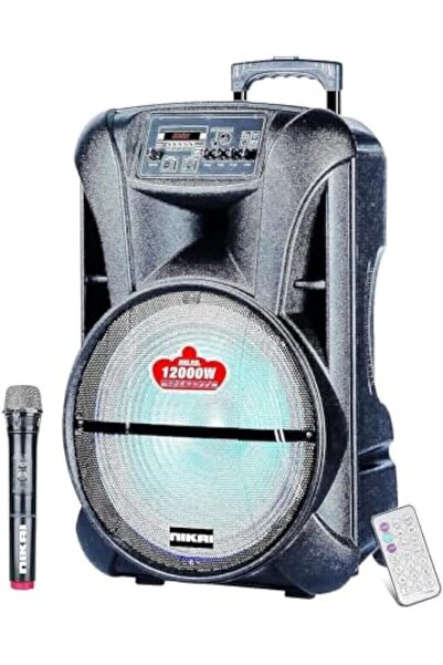 Nikai مكبر صوت بلوتوث مزود بعجلات