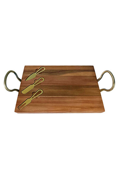 WoodSun Rustic Cheese Platter Set