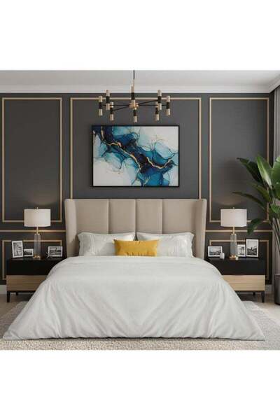 MULBERRY LIVING 100% Cotton -250 TC Serenity Solids King Size Duvet Cover - S...