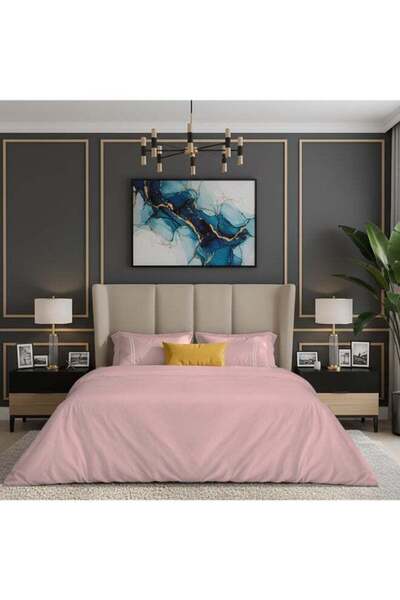 MULBERRY LIVING غطاء لحاف مقاس كينج من مجموعة سيرينيتي سوليدز، مصنوع من القطن...