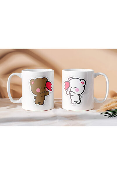 Beramussa كوبان – كوبان بتصميم دببة ذات قلبين – هدية للحبيب