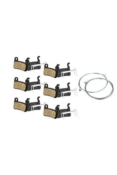 Rectus 6 Set Bisiklet Hidrolik Mekanik Disk Kaliper Fren Balatası Bisiklet Ba...