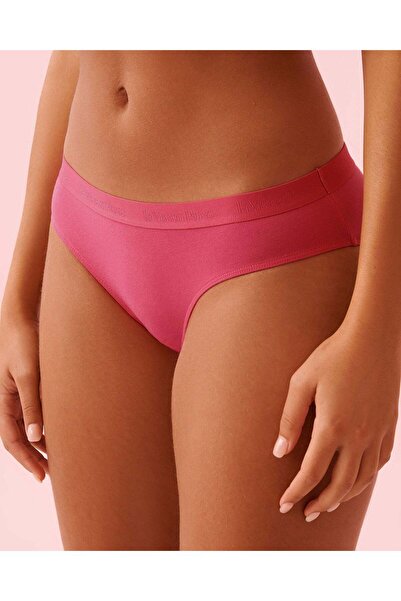 La Vie en Rose بيكيني داخلي من القطن وشريط مطاطي بشعار