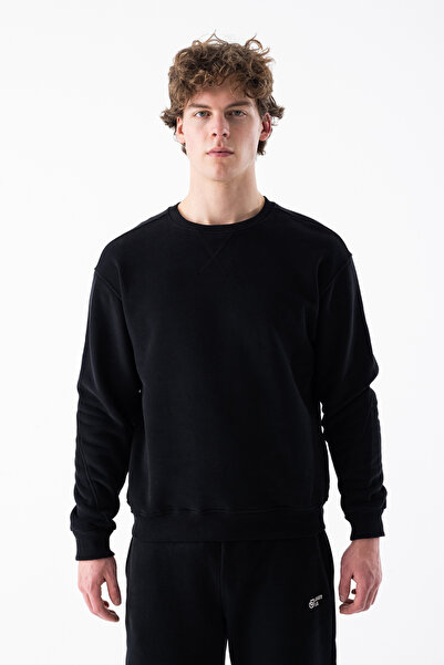JoggerLab Men's Crew Neck Loose Fit Sweatshirt