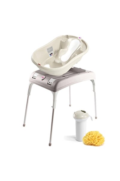 OK Baby OKBaby Onda Evol Bebek Banyo Seti 4 Parça Kırık Beyaz