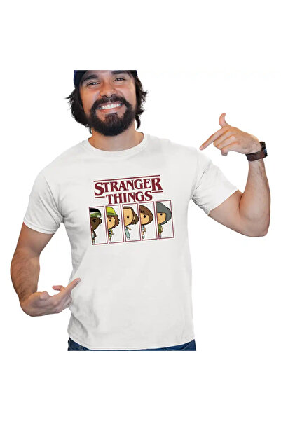 OEM Men's T-Shirt Stranger Things Team Survivor Movie