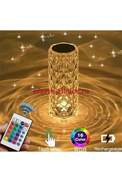 China Made Crystal Lamp 'Rose Diamond' - Touch Lamp