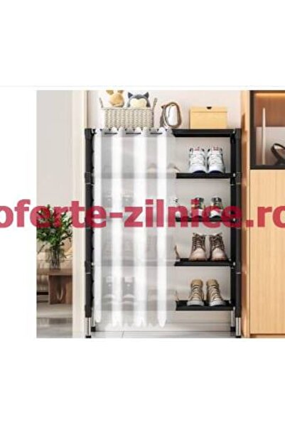 China Made Shoe Cabinet with 5 Shelves and Dust Cover