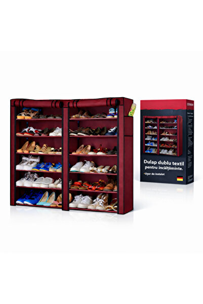 LEIHMANN Dulap dublu textil pentru incaltaminte