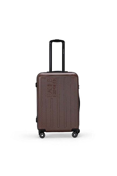EAGLE EXPRESS Venture Medium 24-Inch Trolley Suitcase - ABS Hard Shell - Coff...