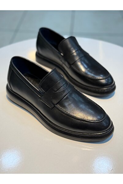 Alphus Shoes Men's Laceless Genuine Leather Casual Shoes
