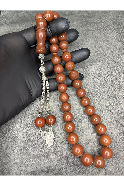 Mos Tespih Large Size High End Collectable Clamping Amber Prayer Beads