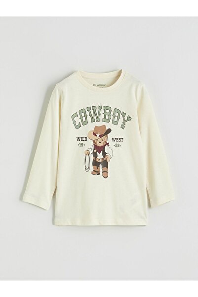 LC Waikiki LCW Kids guler rotund Top de pijama pentru băieți