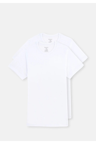 Dagi Tricou cu mânecă scurtă, 100% bumbac, alb, pentru băiat/ tricou