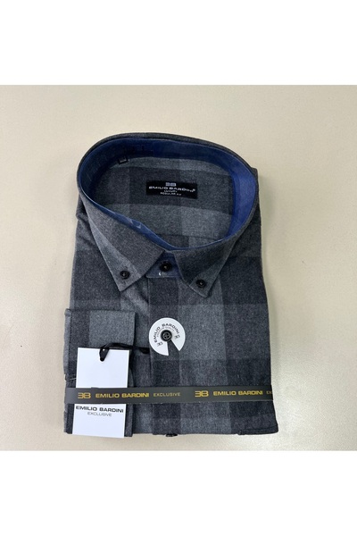 Butik Wide Fit Quality Single Pocket Dad Shirt