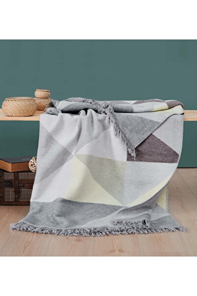Bella Home Aksu Single Double-Sided Cotton Blanket - 150X200 cm - Breathable ...