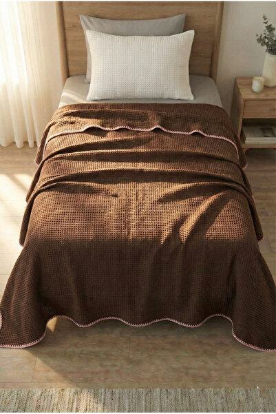 Motif Mağaza Cuvertură de pat 100% bumbac, croșetată, tip waffle, 160x220 cm