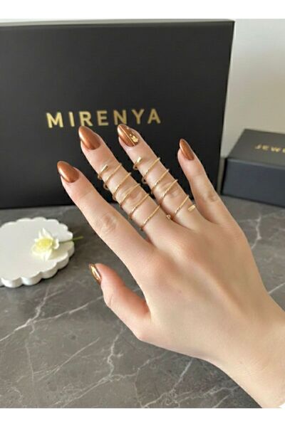Mirenya VIP Trend Dokulu Sarmal ( Hande Erçel ) Yüzük