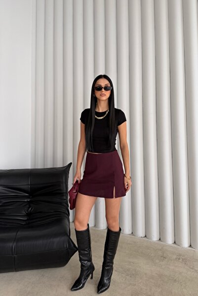 R-Style Yeni Sezon Poliviskon Şort Etek