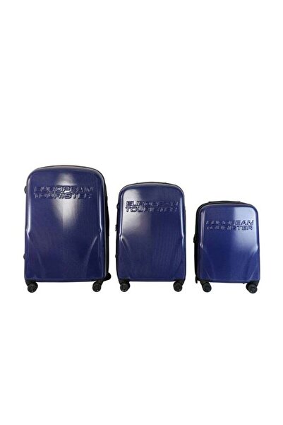 european tourister Swissmont Hard Trolley Bag Set 3 Pieces (20, 24, 28) - Blue
