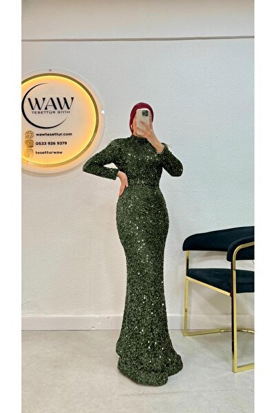 waw tesettür Elmas Pul Payet Abiye