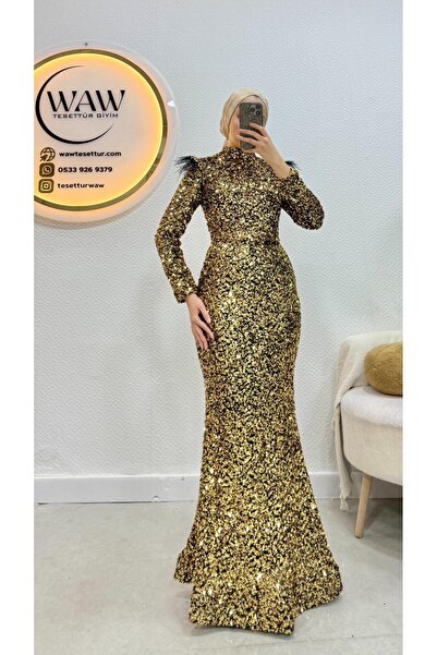 waw tesettür Elmas Pul Payet Abiye