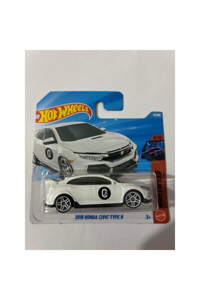 HOT WHEELS Tekli Arabalar 2018 Honda Civic Type R Beyaz JJH88